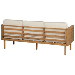 Sofa trzyosobowa drewniana jasna BARATTI Sofa trzyosobowa drewniana jasna BARATTI