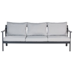 Sofa ogrodowa 3-osobowa jasnoszara KIATO