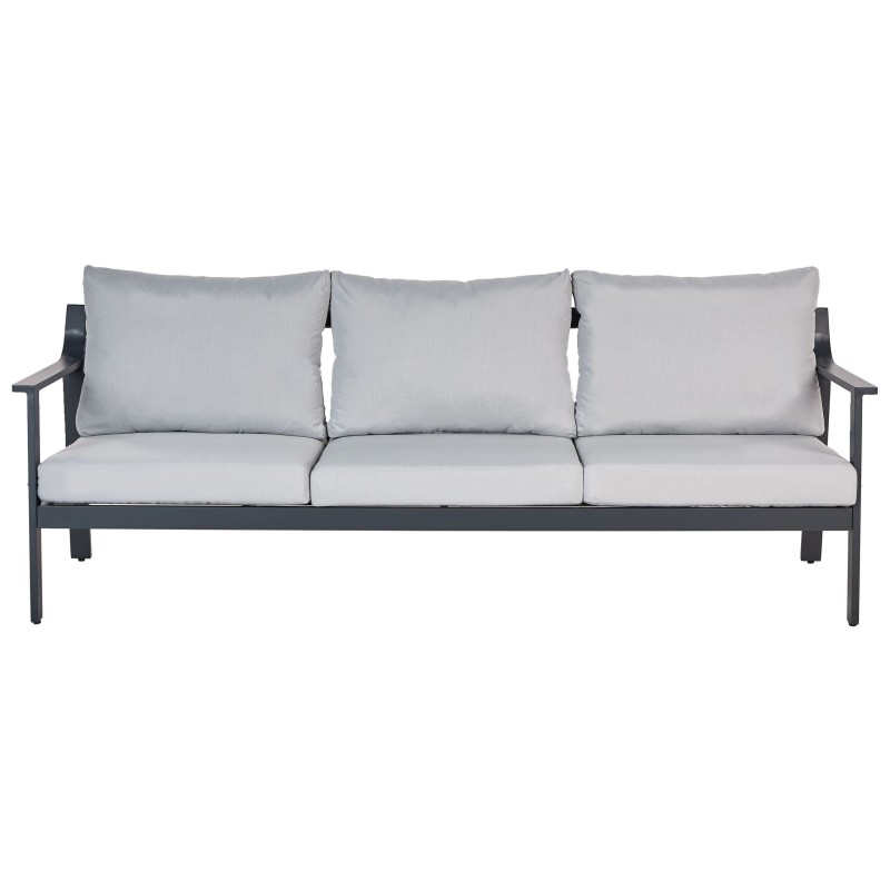 Sofa ogrodowa 3-osobowa jasnoszara KIATO Sofa ogrodowa 3-osobowa jasnoszara KIATO