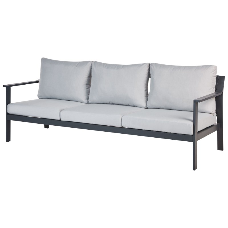 Sofa ogrodowa 3-osobowa jasnoszara KIATO Sofa ogrodowa 3-osobowa jasnoszara KIATO