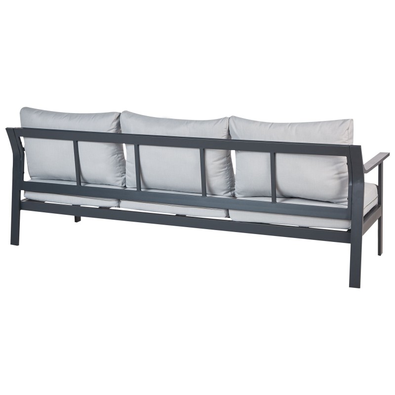 Sofa ogrodowa 3-osobowa jasnoszara KIATO Sofa ogrodowa 3-osobowa jasnoszara KIATO