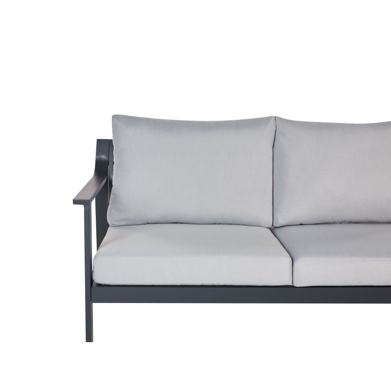 Sofa ogrodowa 3-osobowa jasnoszara KIATO Sofa ogrodowa 3-osobowa jasnoszara KIATO