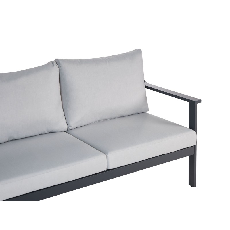 Sofa ogrodowa 3-osobowa jasnoszara KIATO Sofa ogrodowa 3-osobowa jasnoszara KIATO