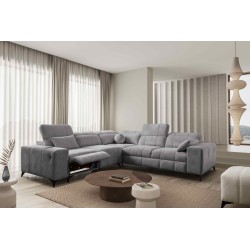 Narożnik ballagio III Mix z funkcją spania oraz funkcją relax tkanina Spring 1102