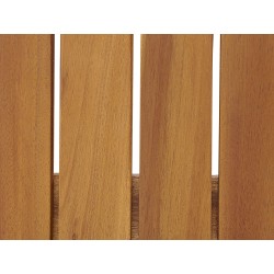 Ławka ogrodowa z poduchą SOVANA 120 cm ze schowkiem Drewno akacjowe Czerwony Ławka ogrodowa z poduchą SOVANA 120 cm ze schowkiem Drewno akacjowe Czerwony