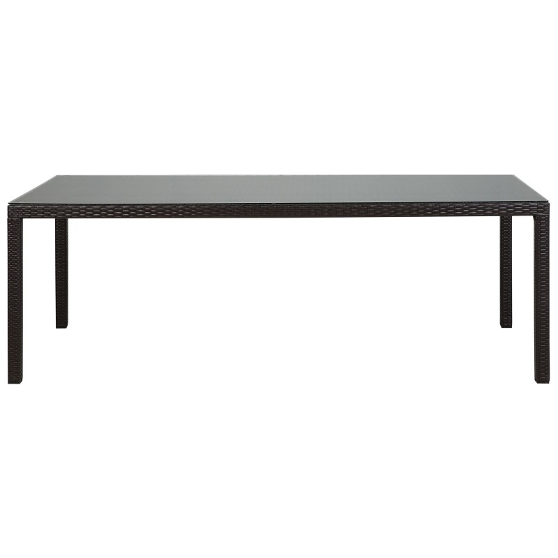 Stół ogrodowy ITALY 220 cm 100 cm Szkło Ciemnobrązowy Stół ogrodowy ITALY 220 cm 100 cm Szkło Ciemnobrązowy