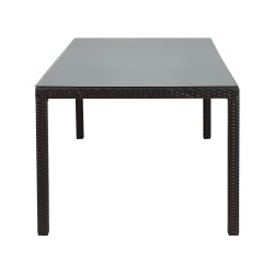 Stół ogrodowy ITALY 220 cm 100 cm Szkło Ciemnobrązowy Stół ogrodowy ITALY 220 cm 100 cm Szkło Ciemnobrązowy