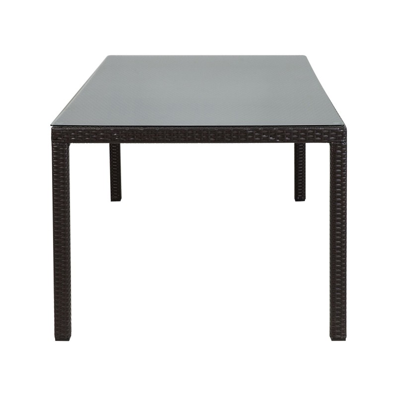 Stół ogrodowy ITALY 220 cm 100 cm Szkło Ciemnobrązowy Stół ogrodowy ITALY 220 cm 100 cm Szkło Ciemnobrązowy