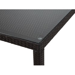 Stół ogrodowy ITALY 220 cm 100 cm Szkło Ciemnobrązowy Stół ogrodowy ITALY 220 cm 100 cm Szkło Ciemnobrązowy