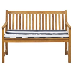 Ławka ogrodowa z poduchą VIVARA 120 cm Certyfikowane drewno akacjowe Granatowy Ławka ogrodowa z poduchą VIVARA 120 cm Certyfikowane drewno akacjowe Granatowy