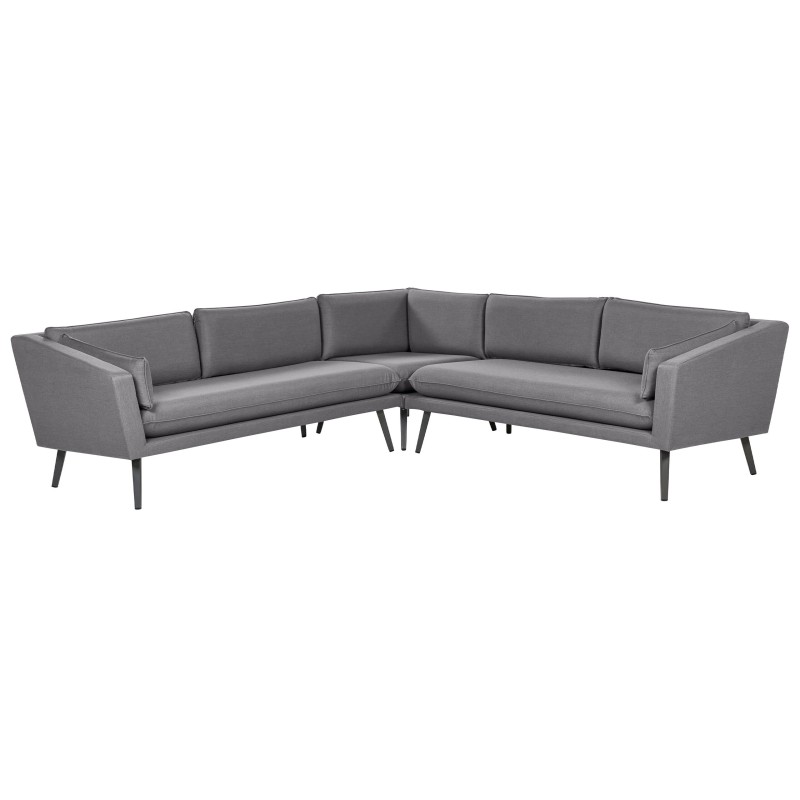 Sofa ogrodowa modułowa 5-osobowa szara LORETELLO Sofa ogrodowa modułowa 5-osobowa szara LORETELLO