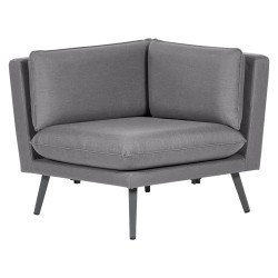 Sofa ogrodowa modułowa 5-osobowa szara LORETELLO Sofa ogrodowa modułowa 5-osobowa szara LORETELLO