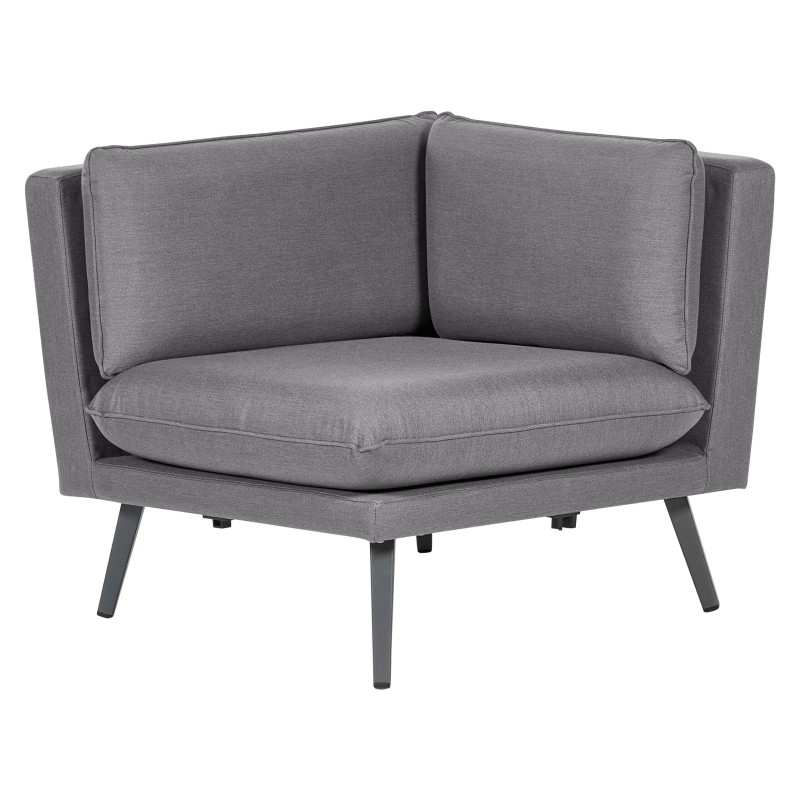 Sofa ogrodowa modułowa 5-osobowa szara LORETELLO Sofa ogrodowa modułowa 5-osobowa szara LORETELLO