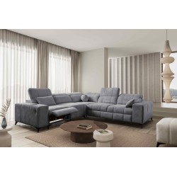 Narożnik ballagio III Mix z funkcją spania oraz funkcją relax tkanina Spring 1101