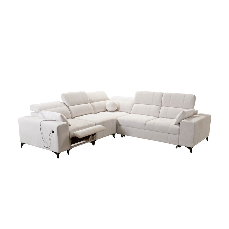 Narożnik ballagio III Mix z funkcją spania oraz funkcją relax tkanina Spring 1101 Narożnik ballagio III Mix z funkcją spania oraz funkcją relax tkanina Spring 1101