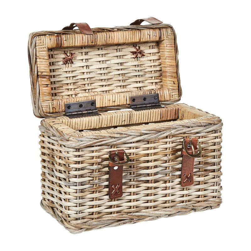Zestaw 2 koszy IRBID Rattan Naturalny Zestaw 2 koszy IRBID Rattan Naturalny