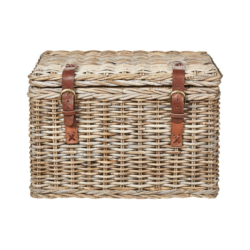 Zestaw 2 koszy IRBID Rattan Naturalny Zestaw 2 koszy IRBID Rattan Naturalny