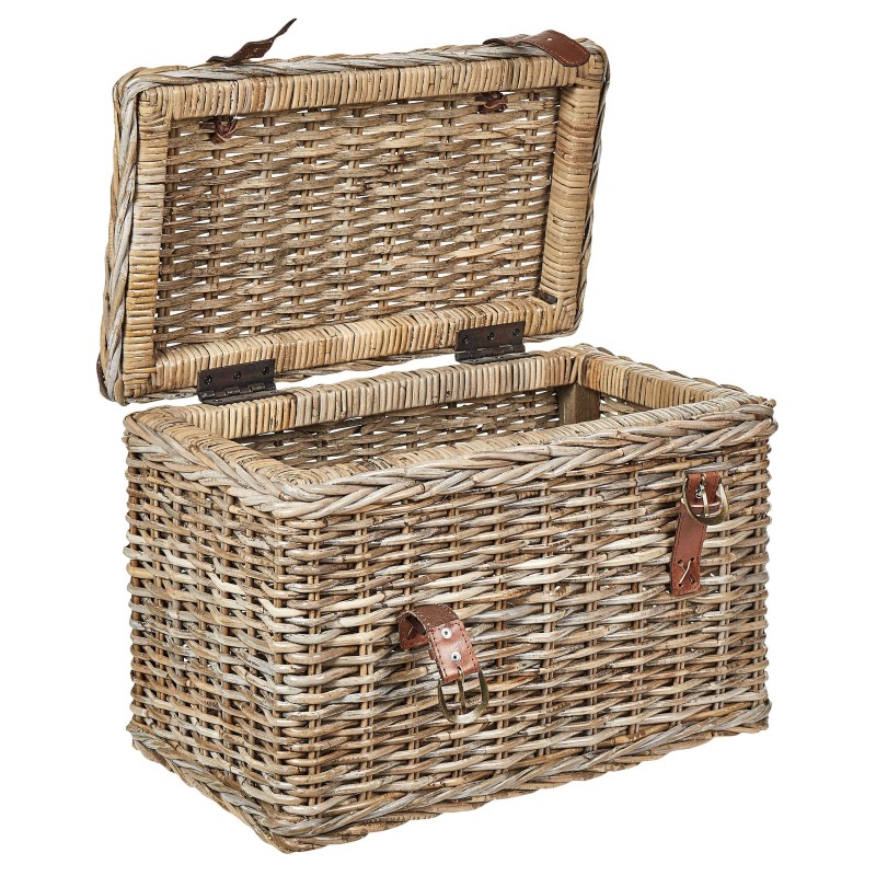 Zestaw 2 koszy IRBID Rattan Naturalny Zestaw 2 koszy IRBID Rattan Naturalny