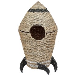 Kosz na zabawki Rakieta PAARL Trawa morska Naturalny Kosz na zabawki Rakieta PAARL Trawa morska Naturalny