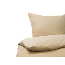 Komplet pościeli AVONDALE Bawełna satynowa 155 x 220 cm Beżowy Komplet pościeli AVONDALE Bawełna satynowa 155 x 220 cm Beżowy