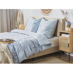 Komplet pościeli EVERGREEN Bawełna satynowa 200 x 220 cm Błękitny Komplet pościeli EVERGREEN Bawełna satynowa 200 x 220 cm Błękitny