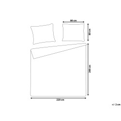Komplet pościeli EVERGREEN Bawełna satynowa 200 x 220 cm Błękitny Komplet pościeli EVERGREEN Bawełna satynowa 200 x 220 cm Błękitny
