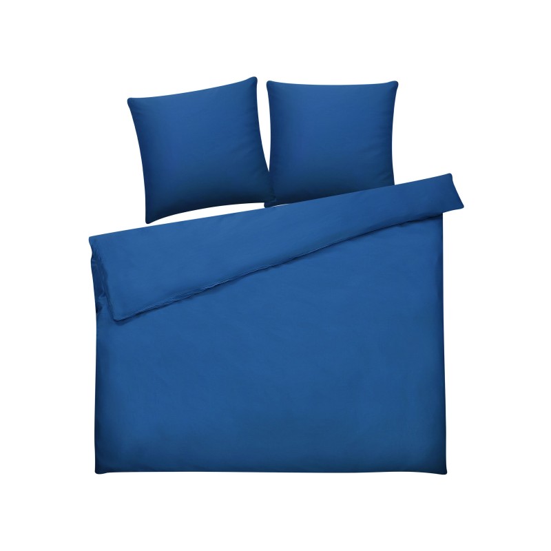 Komplet pościeli HARMONRIDGE Bawełna satynowa 220 x 240 cm Ciemnoniebieski Komplet pościeli HARMONRIDGE Bawełna satynowa 220 x 240 cm Ciemnoniebieski