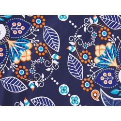 Komplet pościeli MADRONA Bawełna satynowa 155 x 220 cm Ciemnoniebieski Komplet pościeli MADRONA Bawełna satynowa 155 x 220 cm Ciemnoniebieski