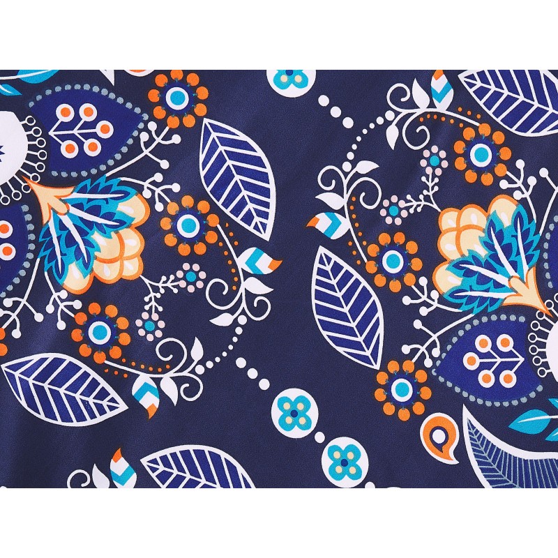 Komplet pościeli MADRONA Bawełna satynowa 155 x 220 cm Ciemnoniebieski Komplet pościeli MADRONA Bawełna satynowa 155 x 220 cm Ciemnoniebieski
