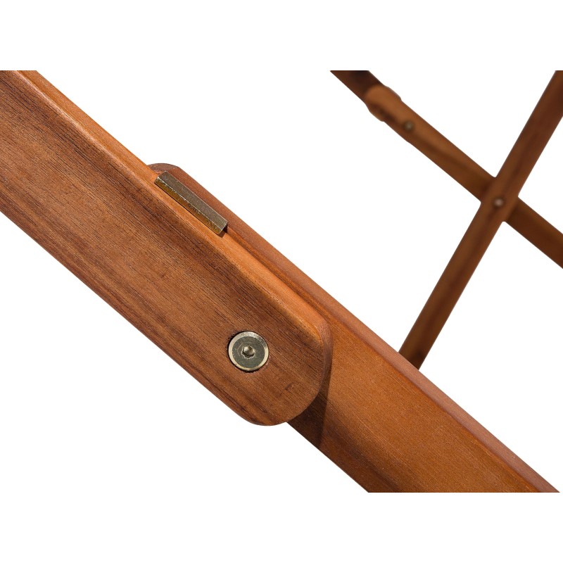 Stół ogrodowy CENTO 75 cm 140 cm Drewno akacjowe Brązowy Stół ogrodowy CENTO 75 cm 140 cm Drewno akacjowe Brązowy