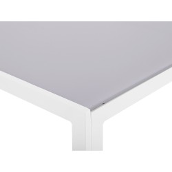 Stół ogrodowy CATANIA 91 cm 160 cm Szkło Szary Stół ogrodowy CATANIA 91 cm 160 cm Szkło Szary