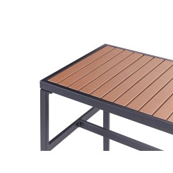Stół ogrodowy AVETRANA 50 cm 150 cm Czarny Stół ogrodowy AVETRANA 50 cm 150 cm Czarny