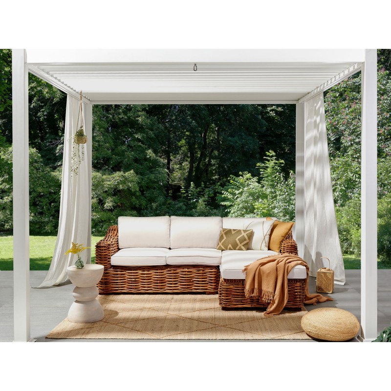 Sofa ogrodowa rattanowa naturalna BRIATICO Sofa ogrodowa rattanowa naturalna BRIATICO