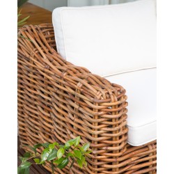 Sofa ogrodowa rattanowa naturalna BRIATICO Sofa ogrodowa rattanowa naturalna BRIATICO