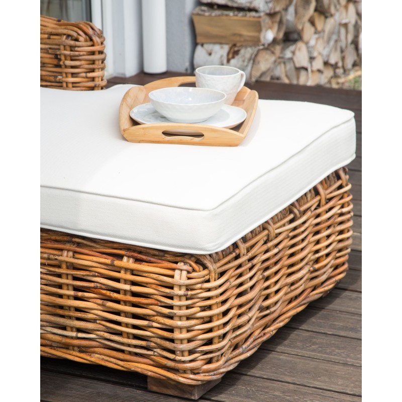 Sofa ogrodowa rattanowa naturalna BRIATICO Sofa ogrodowa rattanowa naturalna BRIATICO