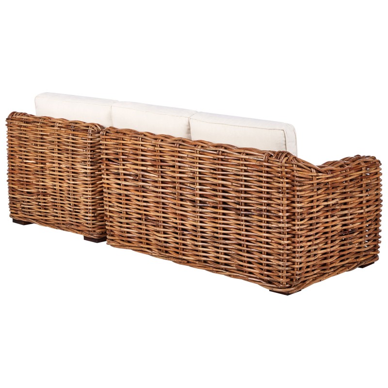 Sofa ogrodowa rattanowa naturalna BRIATICO Sofa ogrodowa rattanowa naturalna BRIATICO