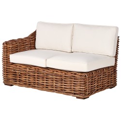Sofa ogrodowa rattanowa naturalna BRIATICO Sofa ogrodowa rattanowa naturalna BRIATICO