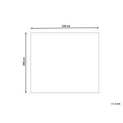 Koc BAYBURT 200 x 220 cm Złamana biel Koc BAYBURT 200 x 220 cm Złamana biel