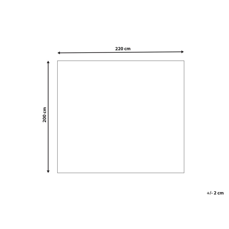 Koc BAYBURT 200 x 220 cm Złamana biel Koc BAYBURT 200 x 220 cm Złamana biel