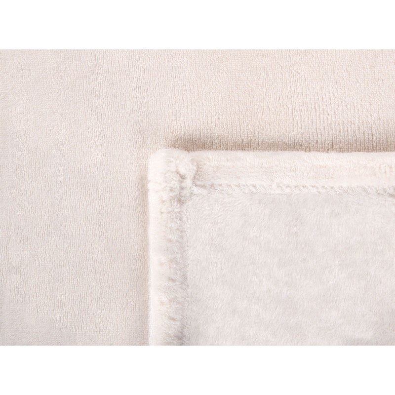 Koc BAYBURT 200 x 220 cm Złamana biel Koc BAYBURT 200 x 220 cm Złamana biel