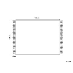 Koc HALEDE 130 x 170 cm Niebieski Koc HALEDE 130 x 170 cm Niebieski