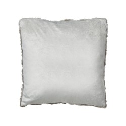 Zestaw 2 poduszek dekoracyjnych MACODES Sztuczne futro 45 x 45 cm Szary Jednolity Zestaw 2 poduszek dekoracyjnych MACODES Sztuczne futro 45 x 45 cm Szary Jednolity
