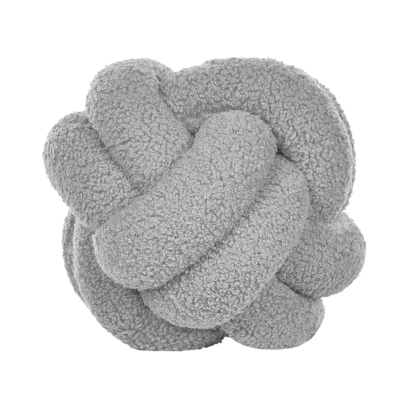 Zestaw 2 poduszek dekoracyjnych MALNI Boucle 19 x 19 cm Szary Jednolity Zestaw 2 poduszek dekoracyjnych MALNI Boucle 19 x 19 cm Szary Jednolity