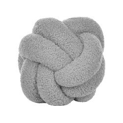 Zestaw 2 poduszek dekoracyjnych MALNI Boucle 19 x 19 cm Szary Jednolity Zestaw 2 poduszek dekoracyjnych MALNI Boucle 19 x 19 cm Szary Jednolity