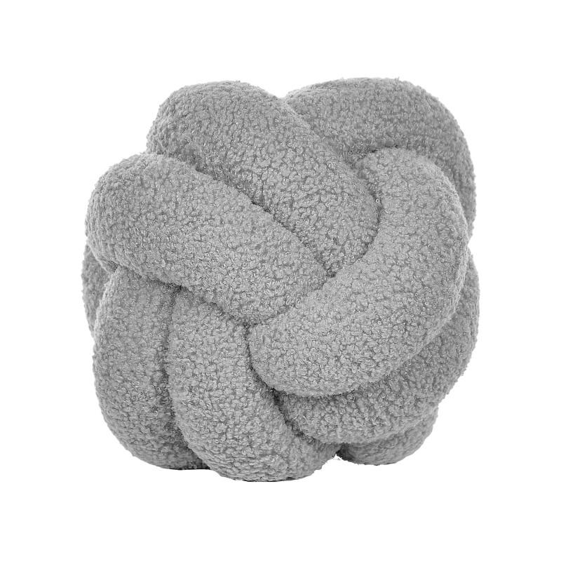 Zestaw 2 poduszek dekoracyjnych MALNI Boucle 19 x 19 cm Szary Jednolity Zestaw 2 poduszek dekoracyjnych MALNI Boucle 19 x 19 cm Szary Jednolity