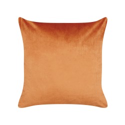 Zestaw 2 poduszek dekoracyjnych SERGIPE Welur 45 x 45 cm Pomarańczowy Wzór geometryczny Zestaw 2 poduszek dekoracyjnych SERGIPE Welur 45 x 45 cm Pomarańczowy Wzór geometryczny