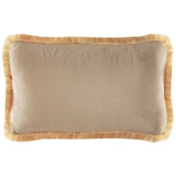 Zestaw 2 poduszek dekoracyjnych POTHOS Welur 30 x 50 cm Beżowy Jednolity Zestaw 2 poduszek dekoracyjnych POTHOS Welur 30 x 50 cm Beżowy Jednolity