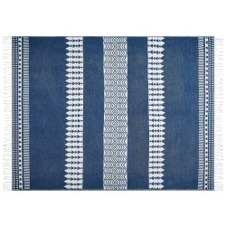 Koc TARLAY 130 x 170 cm Niebieski Koc TARLAY 130 x 170 cm Niebieski