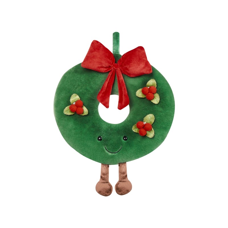 2 poduszki dekoracyjne świąteczny motyw ⌀ 45 cm zielone BONBON 2 poduszki dekoracyjne świąteczny motyw ⌀ 45 cm zielone BONBON