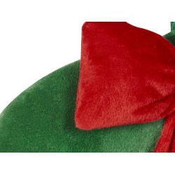 2 poduszki dekoracyjne świąteczny motyw ⌀ 45 cm zielone BONBON 2 poduszki dekoracyjne świąteczny motyw ⌀ 45 cm zielone BONBON